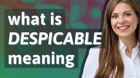 despicable meaning in tagalog|Despicable Meaning .